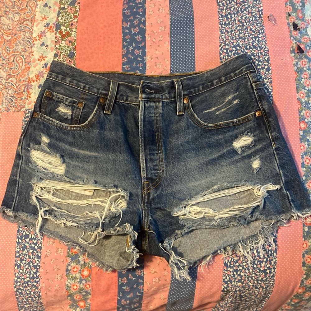 Levi’s 501 EUC denim shorts.